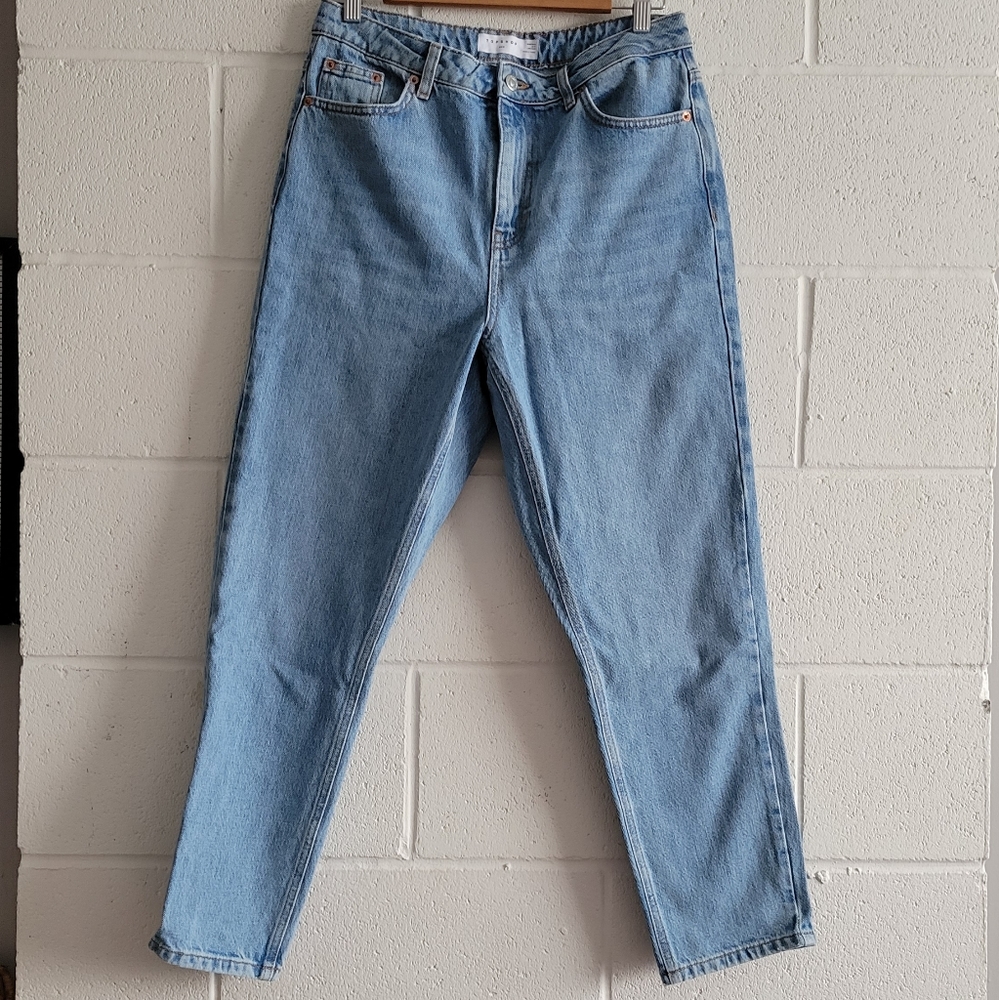 Topshop Lightwash Denim Mom Jeans